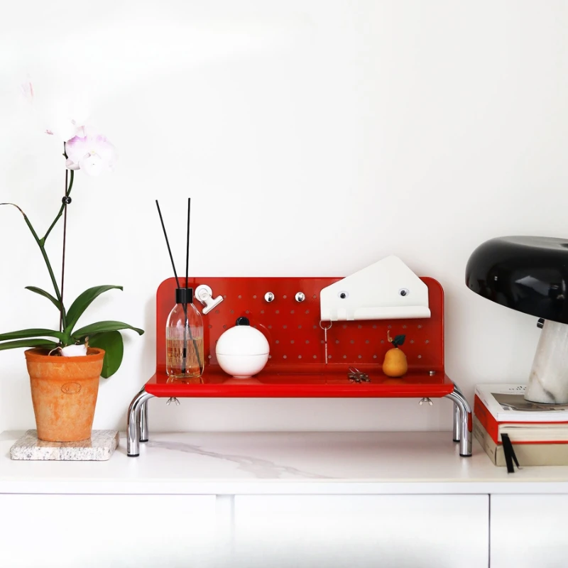 

Plate No Punching Table Metal Storage Shelf Display Stand Height Raiser