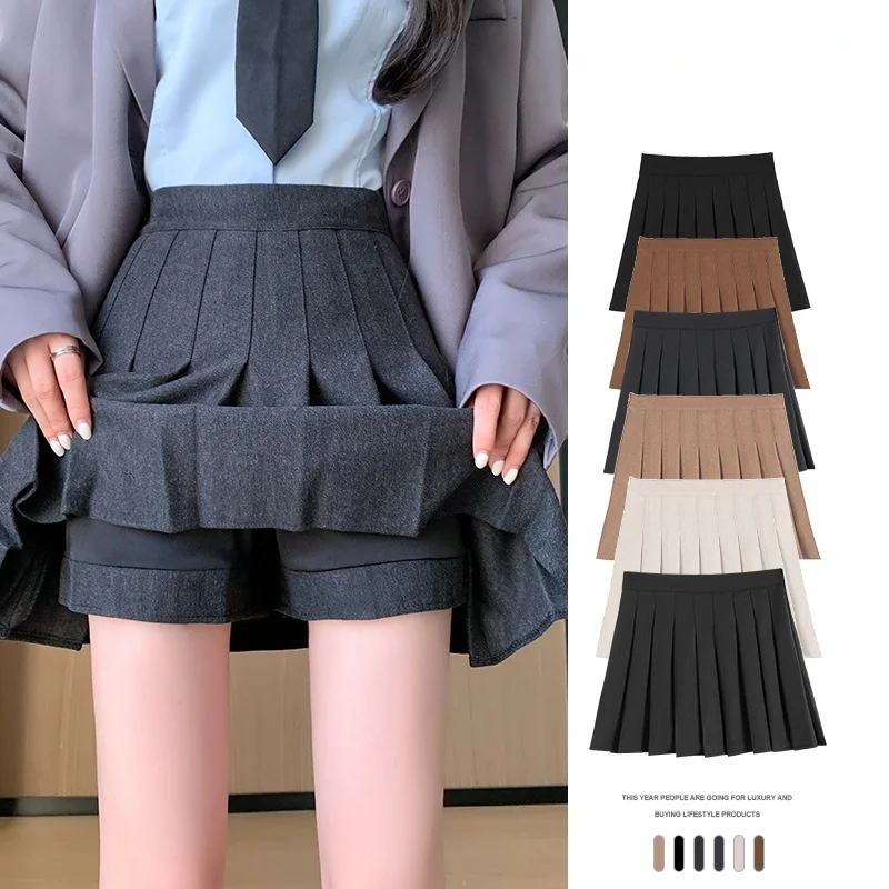 

Women's Thickened Woolen Skirt High Waist A-Line Slimming plus Size Autumn Winter New Style Half Body Skirt