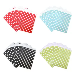100pcs 13x18cm Dot Envelope Paper Bags Wedding Candy Bags Birthday Party Food Biscuit Bags Christmas Small Gift Bag Decoration