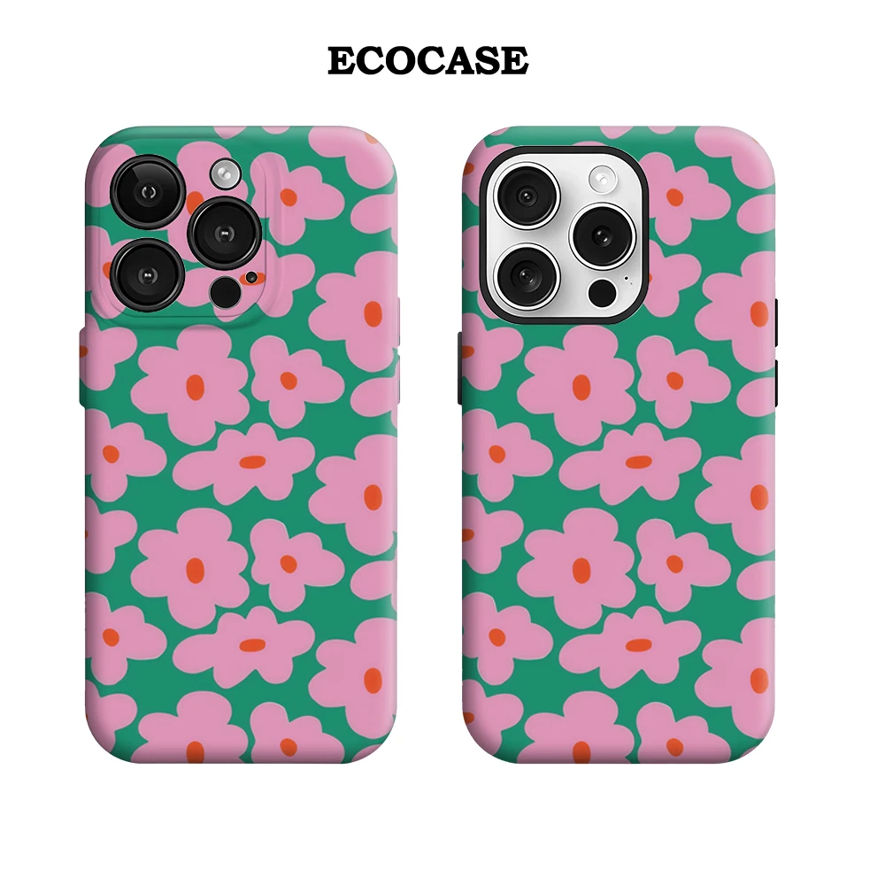 Retro Posy Pop IPhone 17 Must-Haves Telefoonhoesje voor IPhone 17 16 15 14 13 12 Pro Max Plus Dubbellaags achterkant