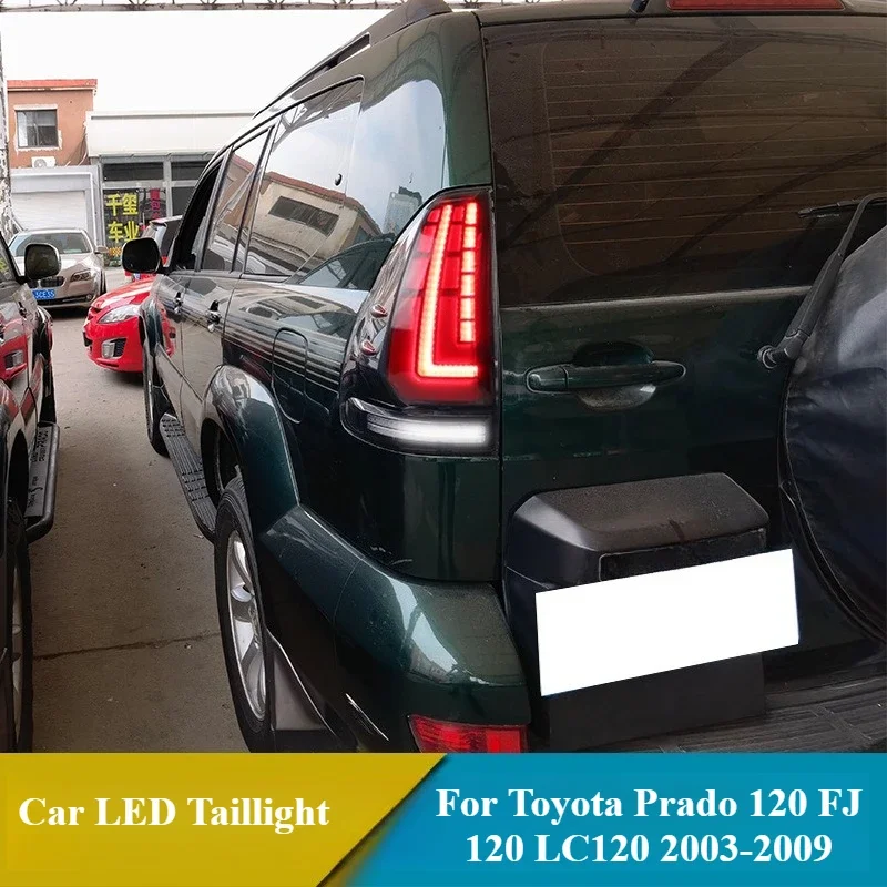 

Car Led Tail Lights For Toyota Prado 120 FJ120 LC120 2003-2009 DRL Rear Lamp+Dynamic Turn Signal+Reverse+Brake LED Taillight