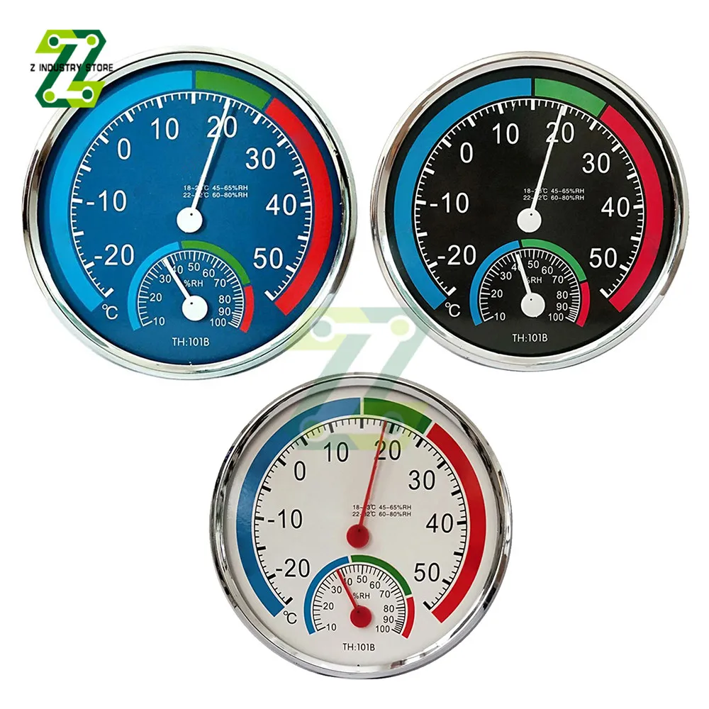 Mini Round Diameter 20mm Outdoor Waterproof Plastic Circular Car Thermometer Pointer Degrees Celsius Thermometer