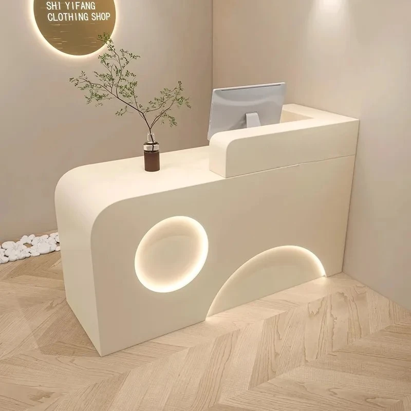 

Современная окрашенная стойка ресепшн для детского сада, кассовый прилавок, стойка администратора для салона красоты