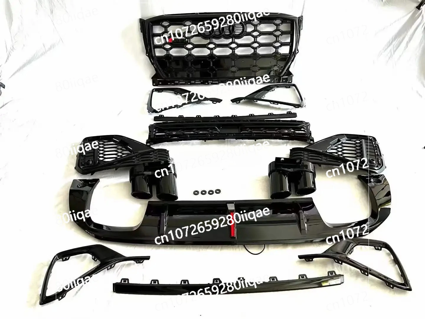 ABS Plastic Sport Style For Au-di Q2 SQ2 2022 2023 Full Body Kit, Front Bumper Rear Bumper Lip Spoiler Diffuser