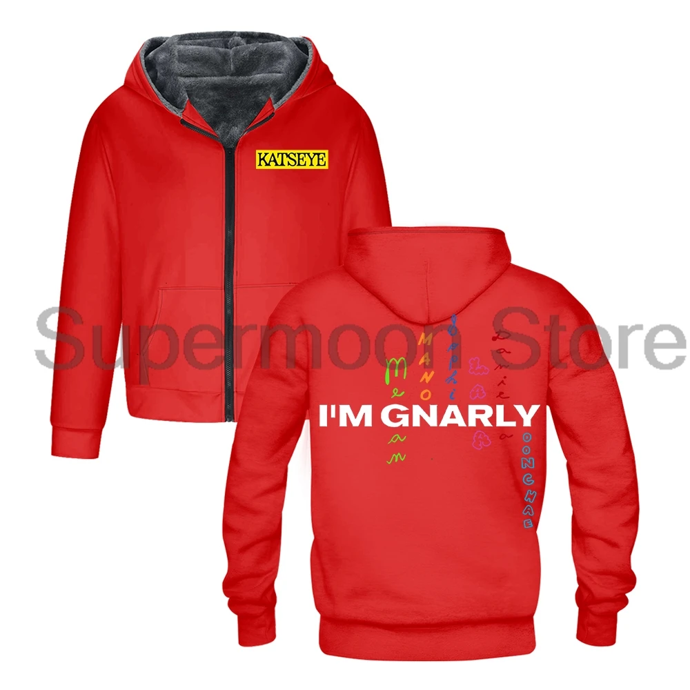 Kpop Katseye Gnarly Merch толстовки на молнии с длинным рукавом уличная одежда для мужчин и женщин куртка парки зимнее пальто
