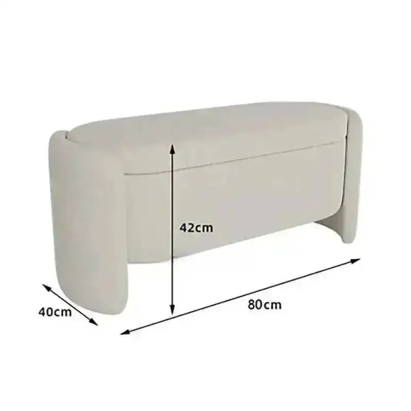 Bench Luxury Modern Hallway Velvet White Stool Cute Storage Ottoman Makeup Unique Pouf Salon Moderne Space Saving Furniture