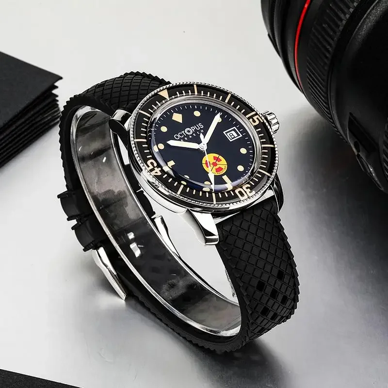 Octopus No Radiation Watch For Men SW200 Movement Automatic Mechanical Watch Sapphire Crystal 300M Waterproof Retro Diving Watch