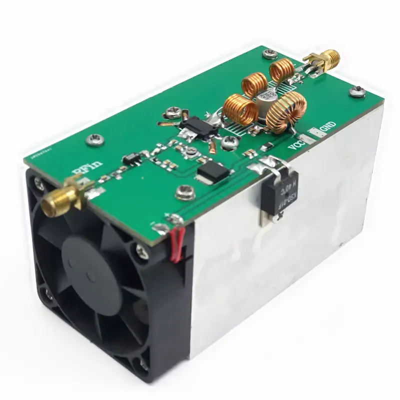 

225MHz 25W 170-270MHz r f Power Amplifier Module r f Power Amp with 30dB Power Gain and Cooling Fan