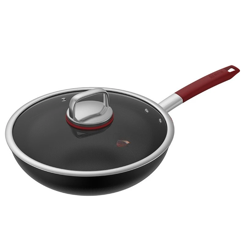 

Uncoated, titanium non stick pan, cooking, household, induction cooker, universal