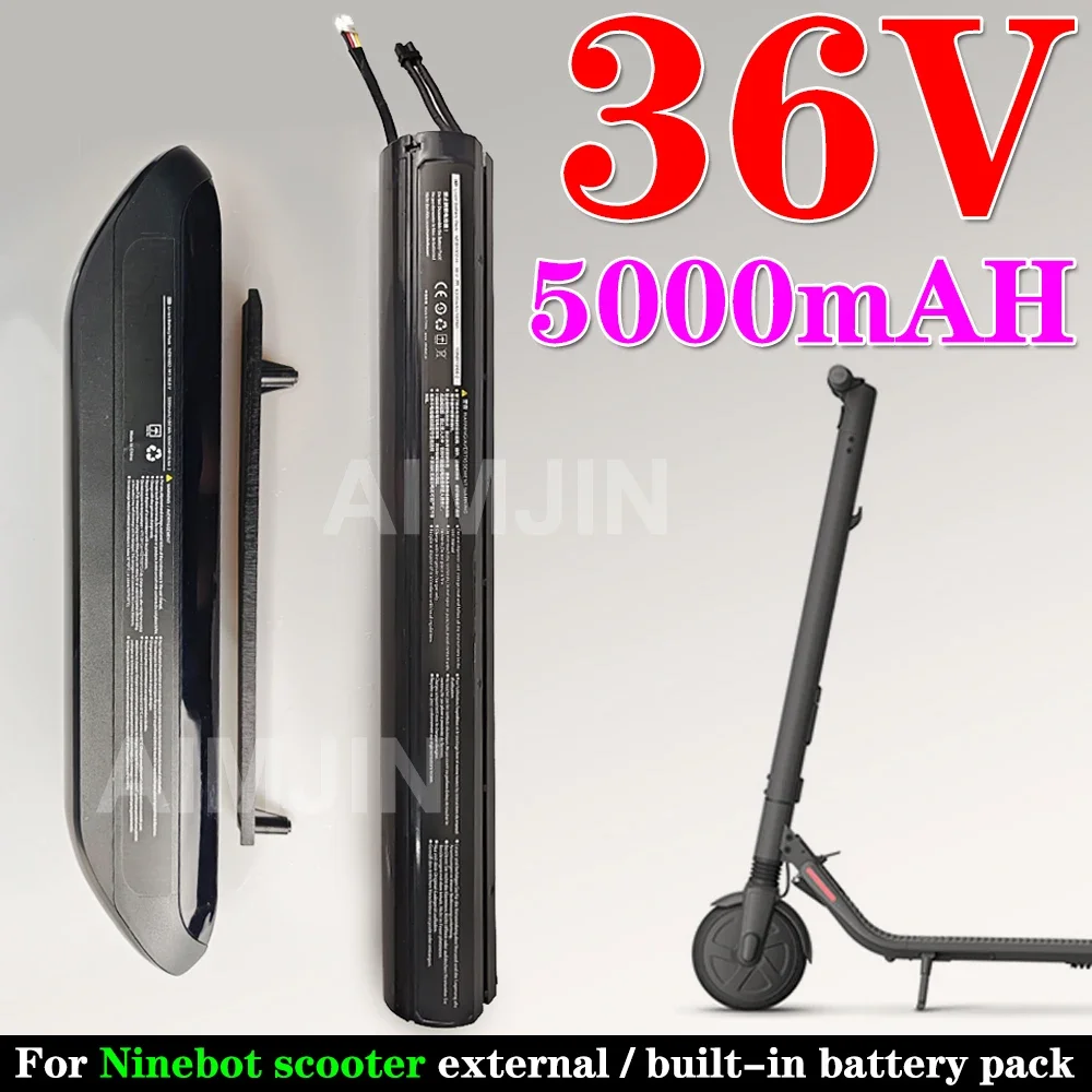 36V 5200mah Lithium Battery Pack for Xiaomi Segway Ninebot ES1 ES2 ES4 E22 with External Bracket - External Battery Solution