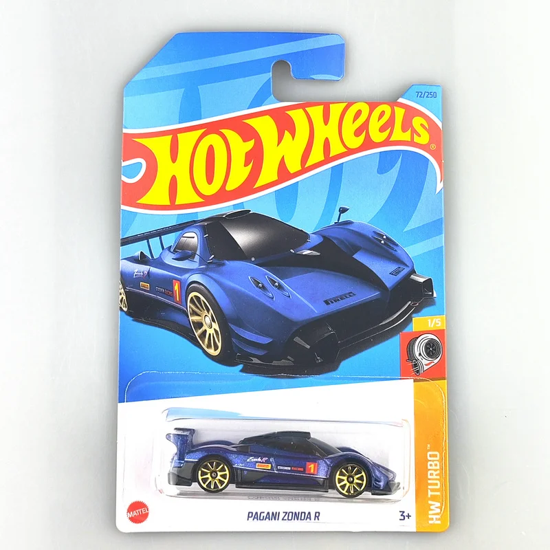 2024-99 Hot Wheels Cars PAGANI ZONDA R 1/64 Veículos de brinquedo modelo fundido em metal