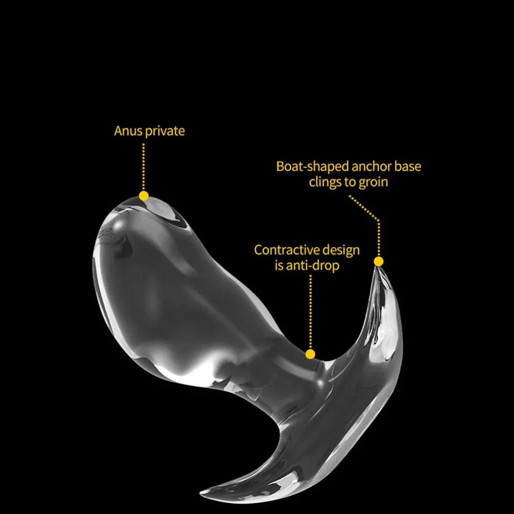 Transparent Mango Anal Plug for Invisible Wearing Chrysanthemum Plug Fist Masturbation for Adult 18+Supplies