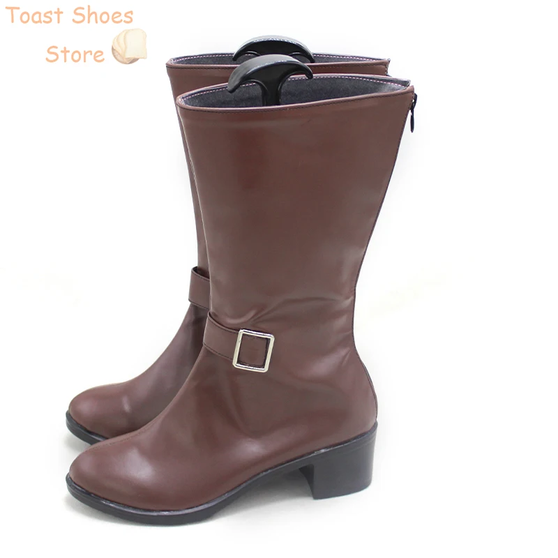 Shino Cosplay Schoenen Pu Lederen Schoenen Halloween Laarzen Cosplay Rekwisieten Kostuum Prop