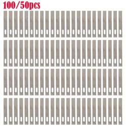 100/50 szt. Nóż DIY rzeźbione w drewnie owoce jedzenie skalpel rzemiosło rzeźba narzędzia tnące metalowe ostrza noże do grawerowania rzeźbione w drewnie