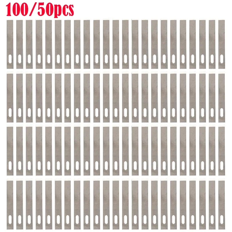 100/50 sztuk nóż DIY rzeźba w drewnie owoce jedzenie skalpel rzemiosło rzeźba narzędzia tnące metalowe ostrza do grawerowania noże rzeźba w drewnie