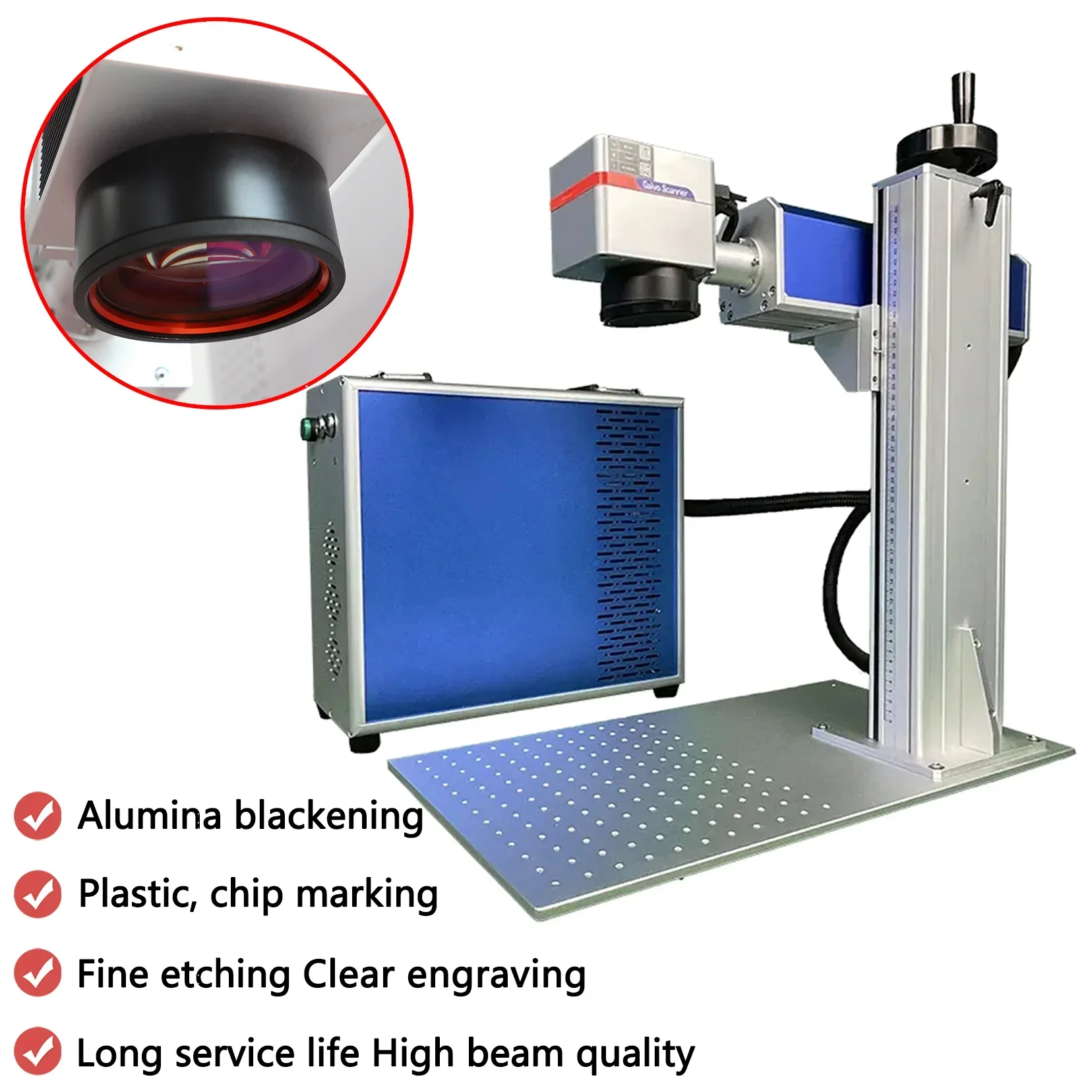 Fiber Laser-markering Machine Maxwave Draagbare 50W 20W Raycus Laserbron Naambord Plastic Metaal Graveren