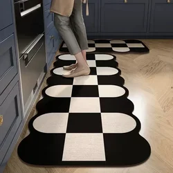 Modern minimalist kitchen mats waterproof anti-fouling PVC oil-proof soft carpet easy care balcony non-slip rugs Ковер Tapis 러그
