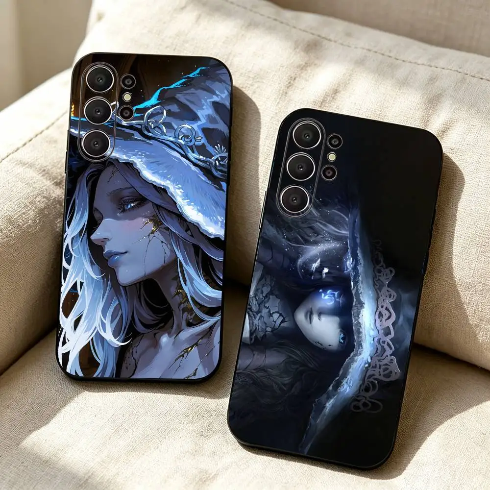 Game E-Elden-R- Ring R-Ranni -the Witch Soft Silicone Case for Samsung S26, S24, S21, S22, S23, S30, Ultra, Plus, FE, Lite-Black