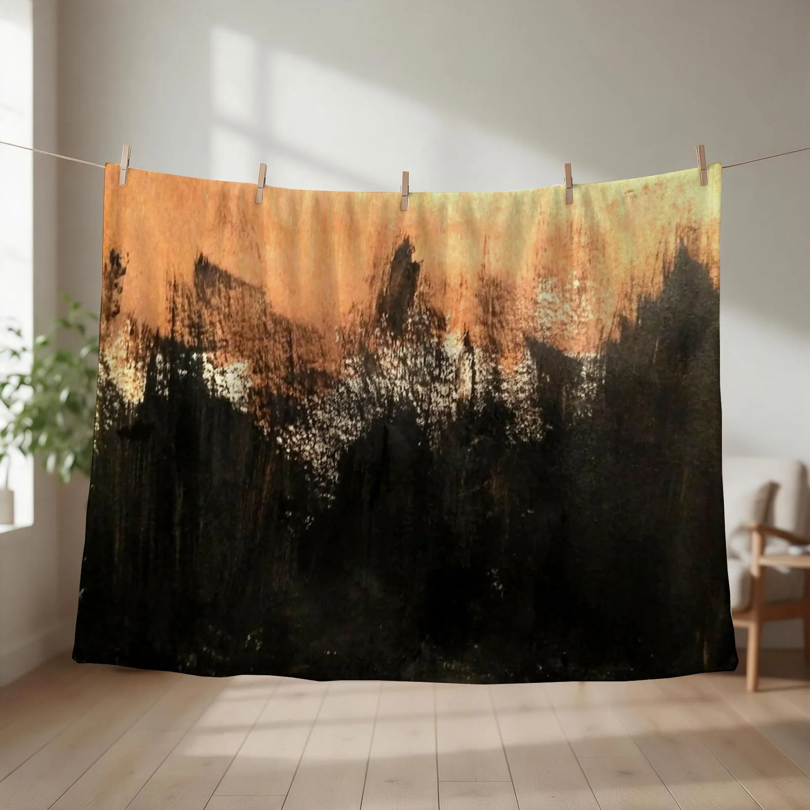 Copper abstract art Throw Blanket blankets ands Thins blankets and throws cosplay anime Blankets