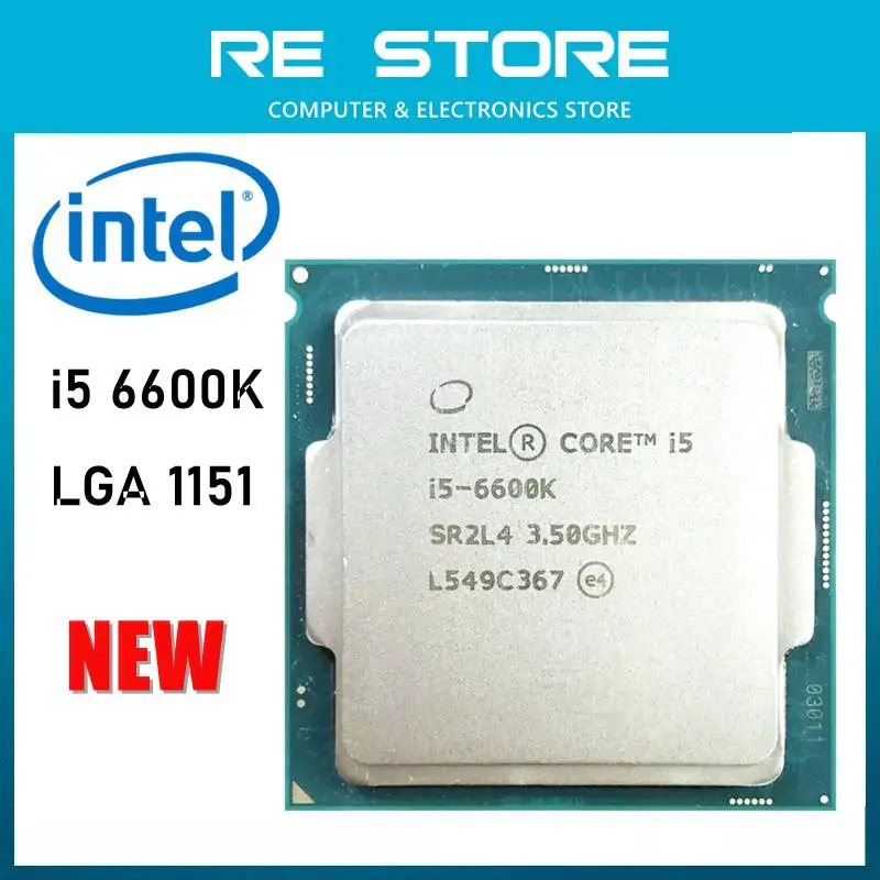 Go! NEW Intel Core i5 6600K 3.5GHz Quad-Core Quad-Thread CPU Processor 6M 91W LGA 1151 No Fan