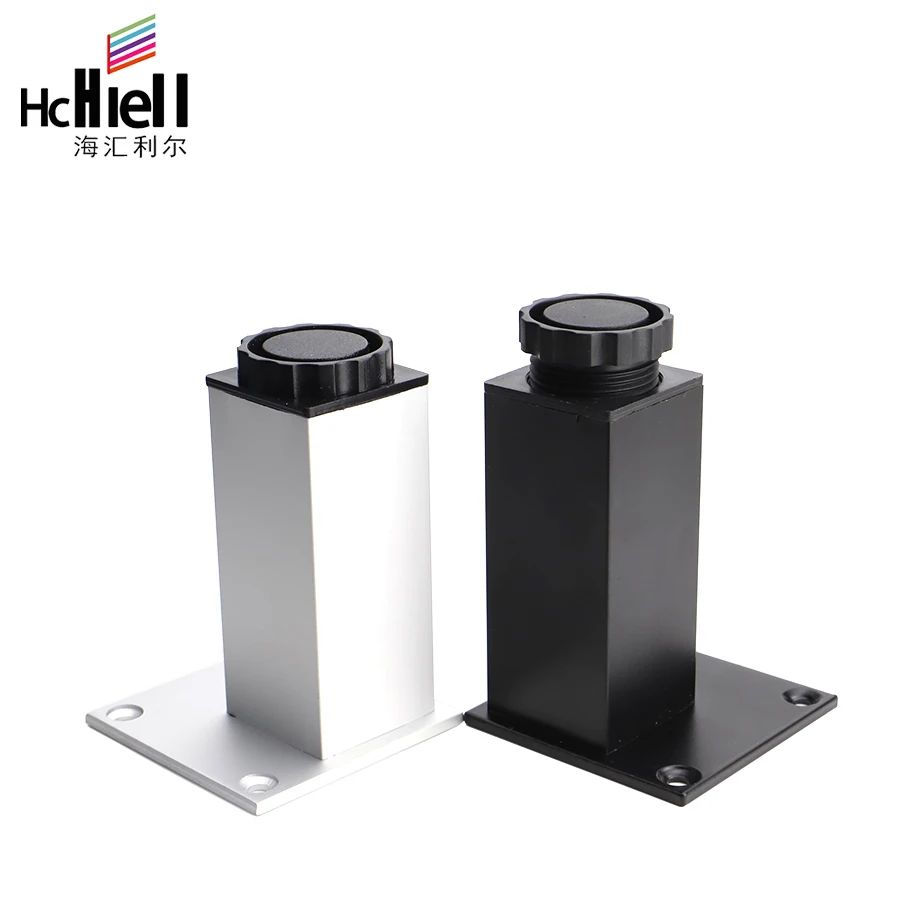 

Aluminum Alloy Cabinet Foot Height Adjustable Furniture Support Legs Bearing 50KG/PCS Table Chairs Bed Sofa Square Level Feet