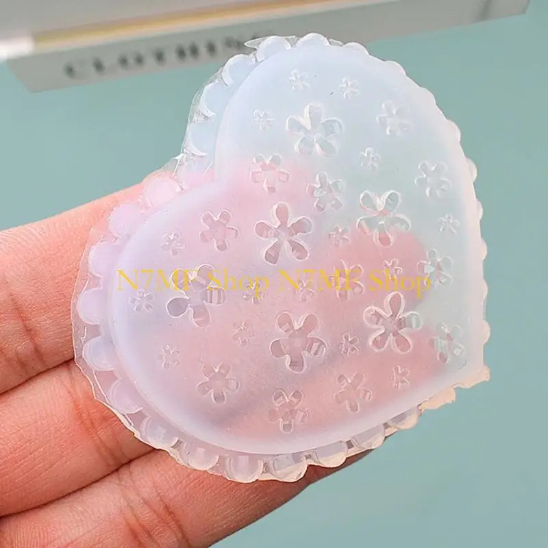 

N7MF 7pcs Art Silicone Mold Leaves Flower DIY Craft Jewelry Decoration Tools Manicure Salon Templates Accessories