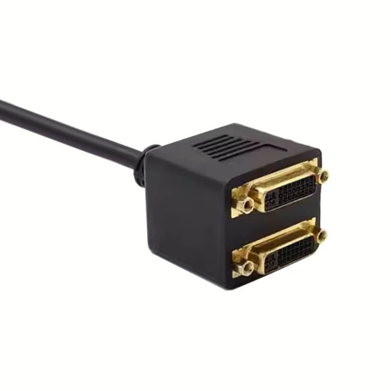 Compactly DVI 24+5 Y Splitter Cable Two Monitors From 1 DVI Source 83CF