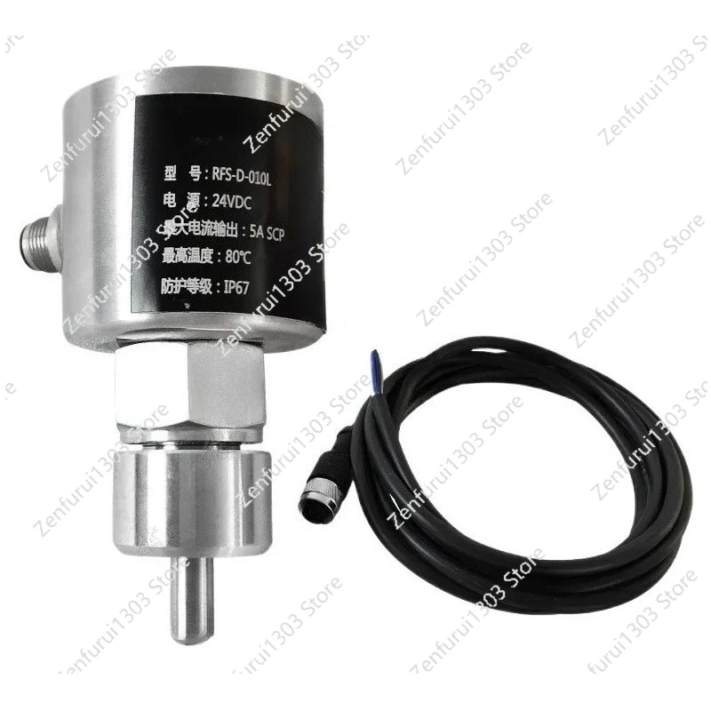 Electronic flow switch RFS-D-010L stainless steel plug-in ga s and liquid control sensor power supply 24V with welding base G1/2