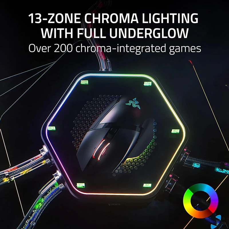 ماوس ألعاب لاسلكي Razer Basilisk V3 Pro مفاتيح بصرية Gen 3 HyperScroll عجلة إمالة كروما RGB 11 أزرار قابلة للبرمجة