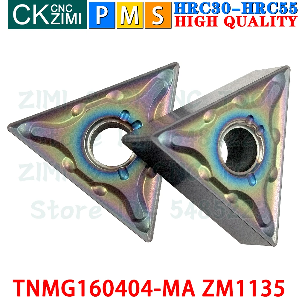 TNMG160404-MA ZM1135 TNMG 160404 MA ZM1135 إدراجات كربيد خارجية أدوات إدراج تحول TNMG CNC مخرطة معدنية ميكانيكية أدوات قطع تحول