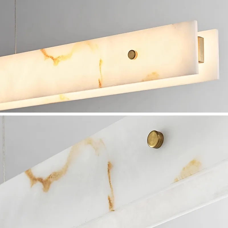 Postmodern Marble Long Pendant Light Decor Dining Table Coffee Table Kitchen Tea Room Modern Design Hotel Luxury Interior Decora