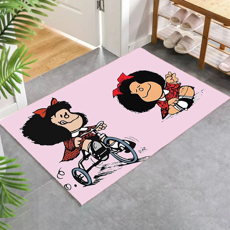 

Mafalda Entrance Carpet Non-slip Kitchen Mat Rugs Custom Kitchen and Home Items Rug for Bedroom Mats Children Room Mat Bath Foot