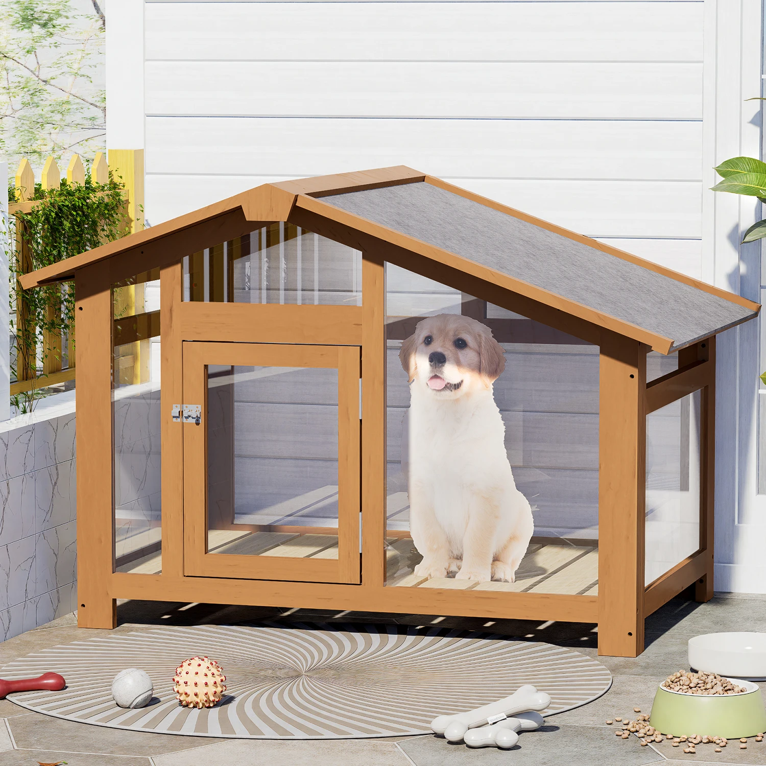 

*/-уличный домик для собак, питомники, теплые большие домики для собак, всесезонные деревянные питомники, уличное непромокае гнездо для домашних животных