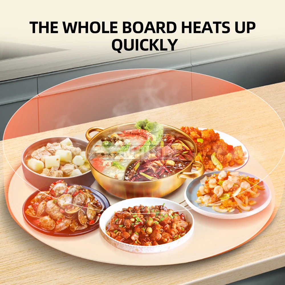 65 см круглая теплая овощная доска, бытовая гибкая силиконовая складная грелка для еды