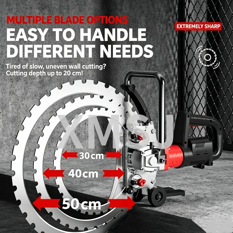 9980W High-Power Brushless High-Frequency Cutting Machine, Steel Bar Wall And Floor Circular Saw Cutting Machine