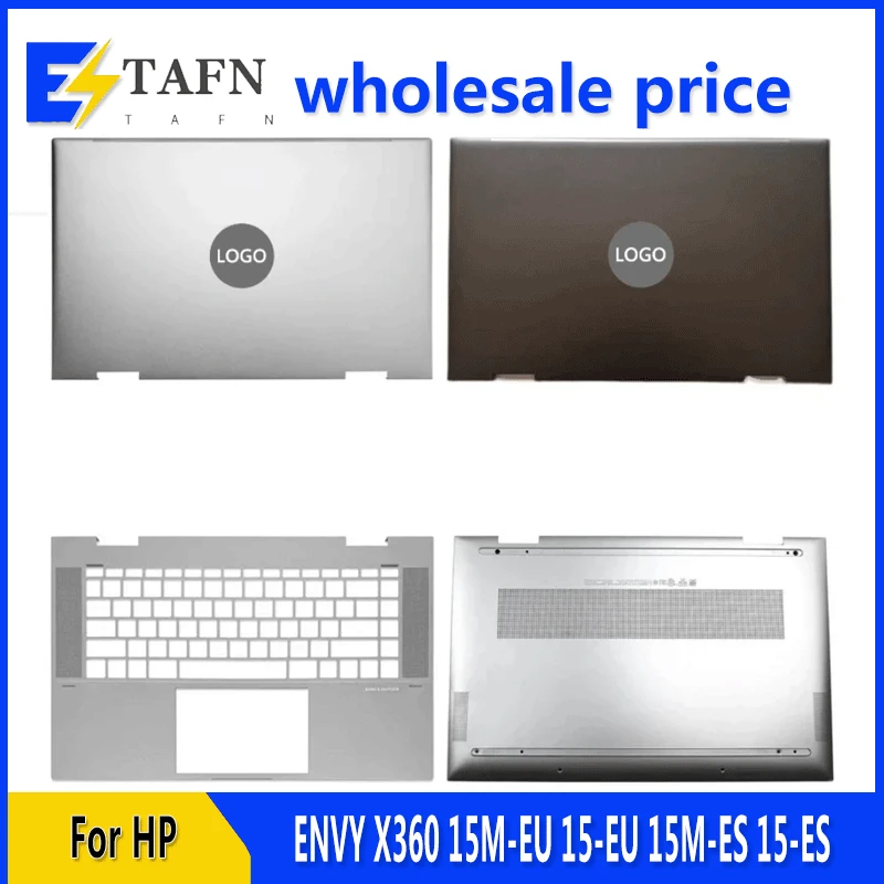 

New For HP ENVY X360 15M-EU 15-EU 15M-ES 15-ES Laptop LCD Back Cover Front Bezel Upper Palmrest Bottom Base Case Keyboard Hinges