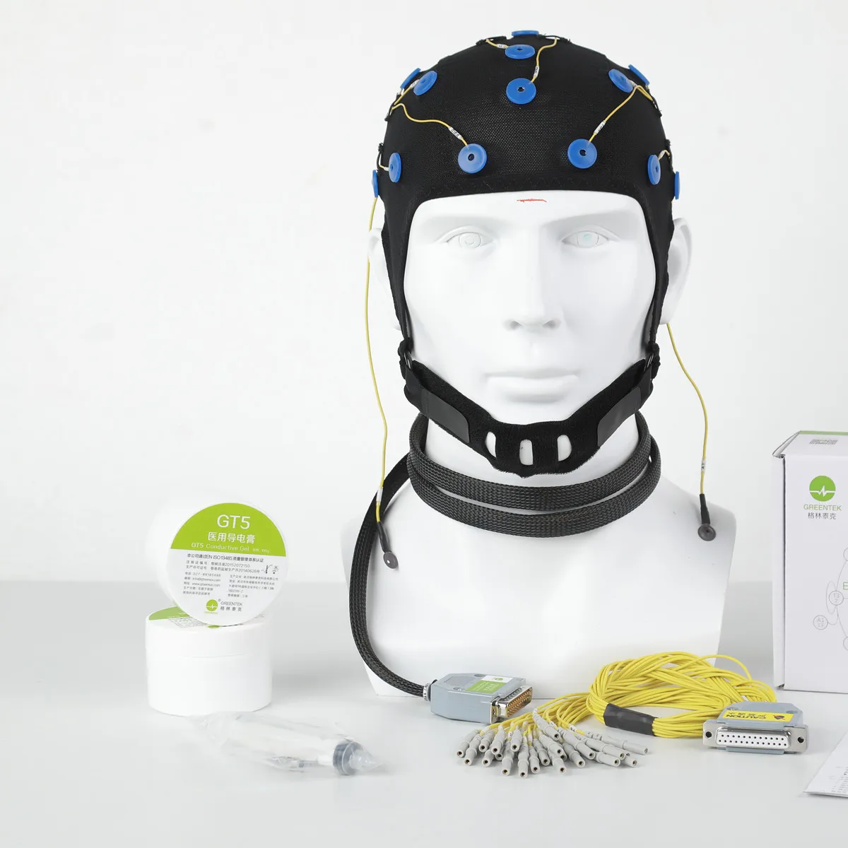 EEG Headcap for 24-channel EEG machine solution for clinical epilepsy video-EEG monitoring for Contec amplifier