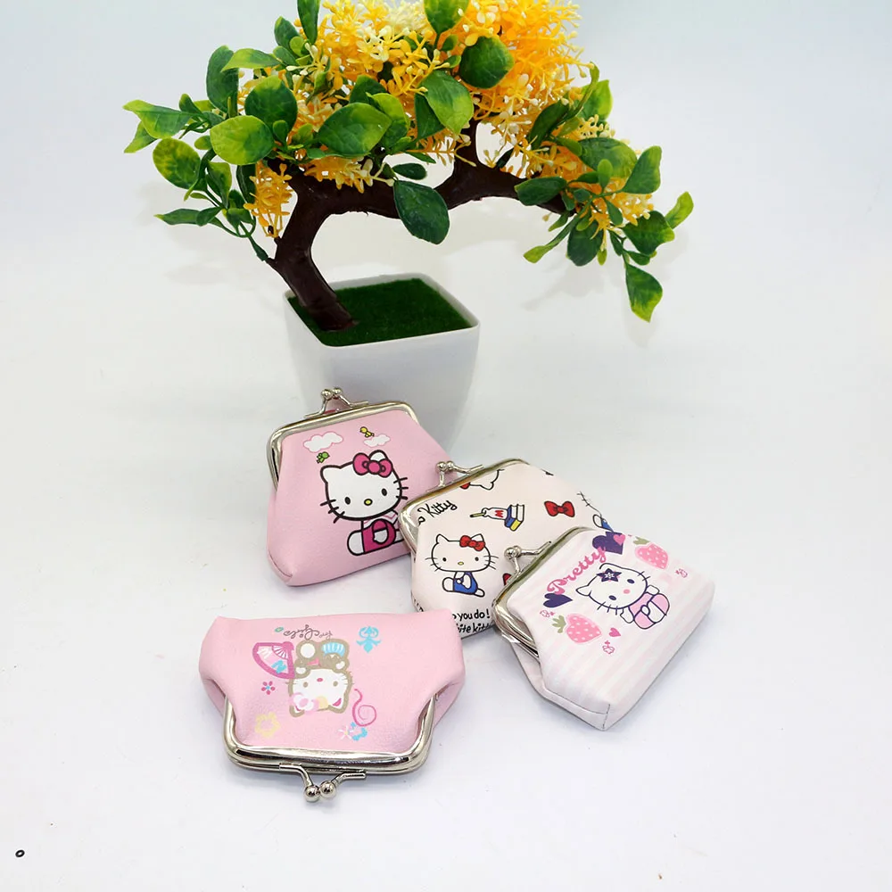 Hello Kitty Cartoon Coin Pouch Purse Sanrio Creative Small Wallet Wholesale My Melody Bags girls purse Kawaii Wallet Kid Purses