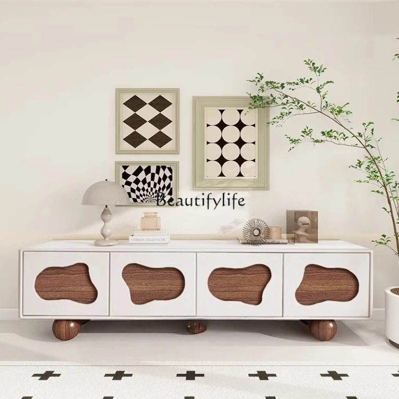 

Nordic design creative TV cabinet entry living room storage locker simple modern paint