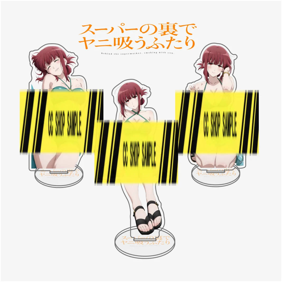Smoking Behind The Supermarket With You Tayama Yamada Swimsuit Series Figure Anime Acrylic Keychain Stand Desktop Decor Gift