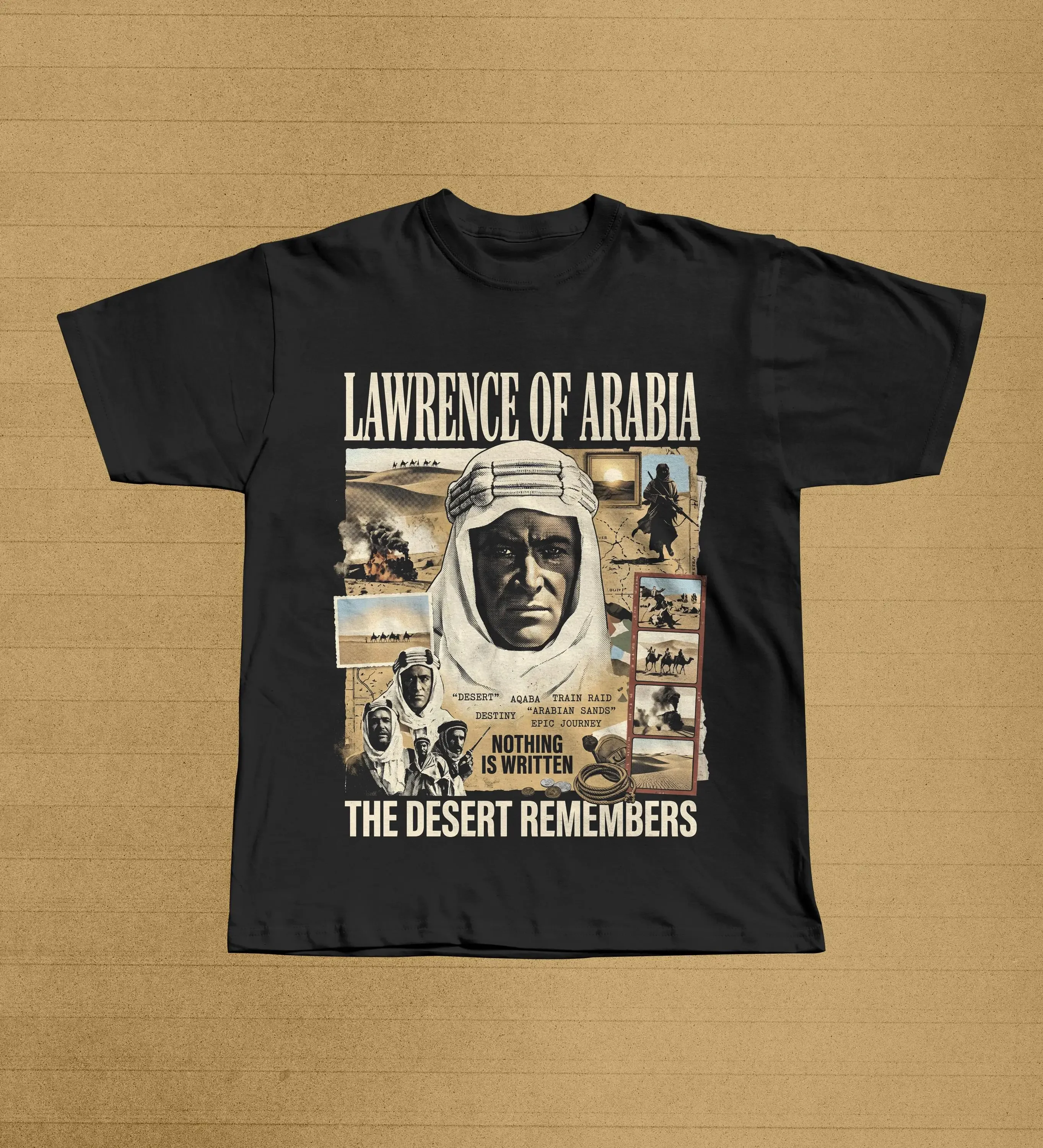 Lawrence of Arabia T-Shirt, Peter O'Toole Desert Epic Tee, Classic Cinema Graphic