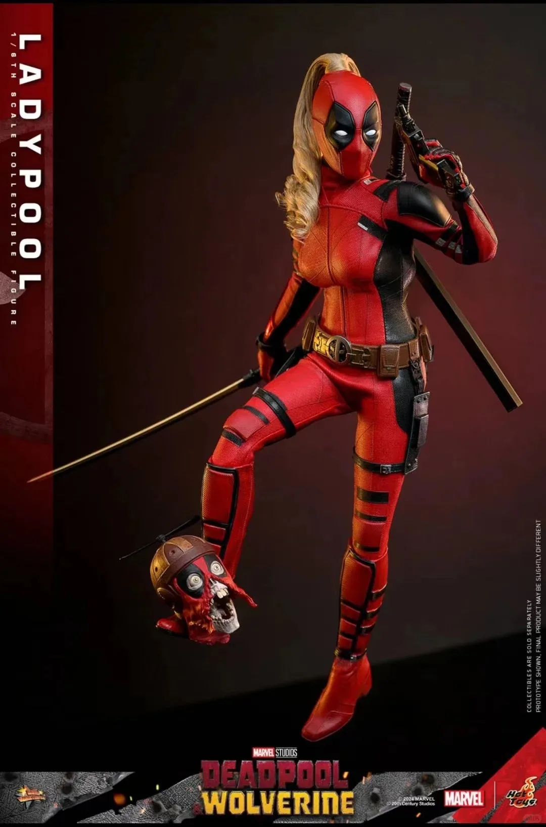 Hottoys Deadpool And Wolverine Mms747 Action Figure Genuine Ladypool Animation Room Decor Collectible Model Toys Gift  For Kids