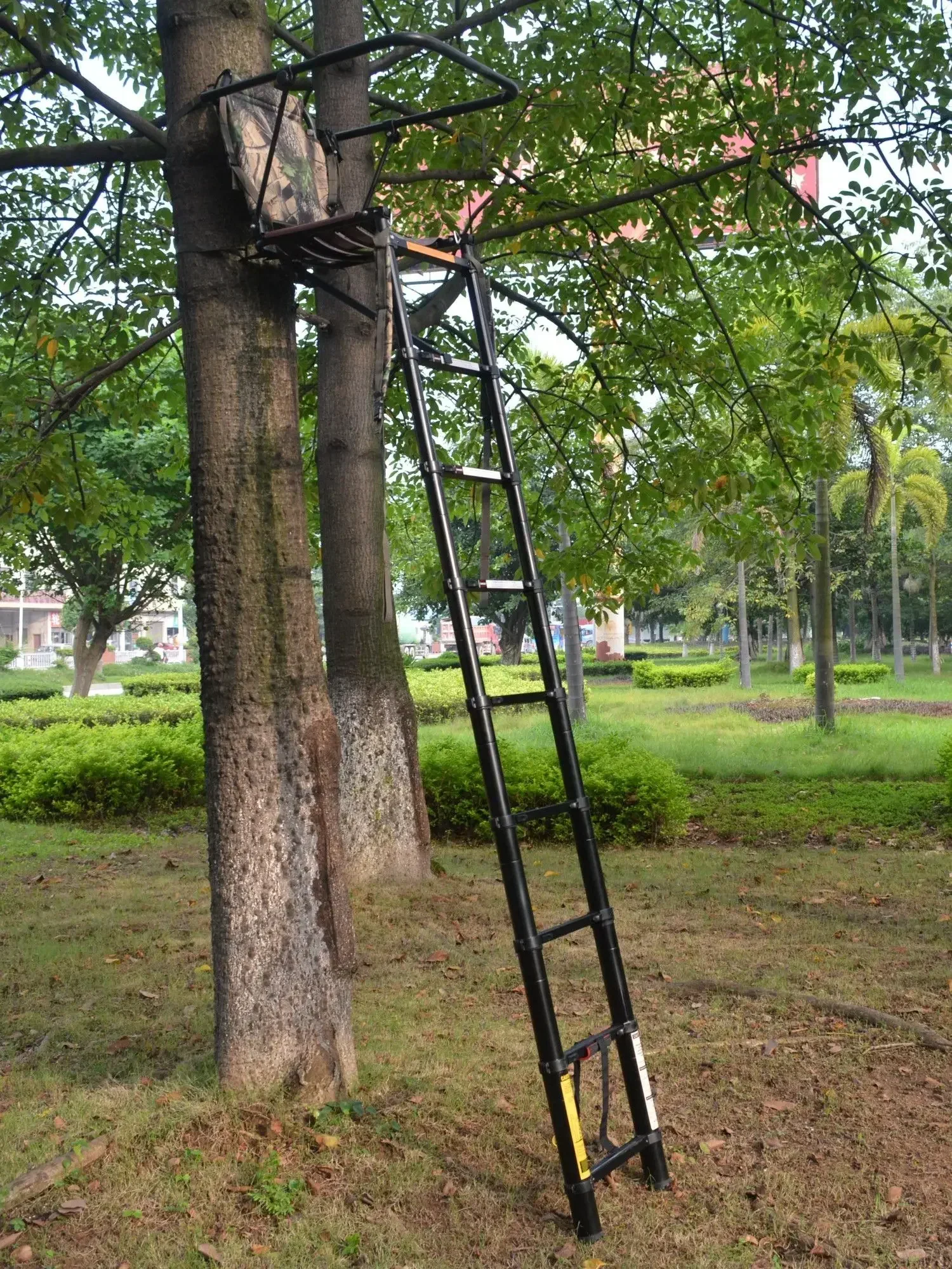 Hunting tree telescopic stand, portable hunting staircase, foldable tree aluminum stand, seat