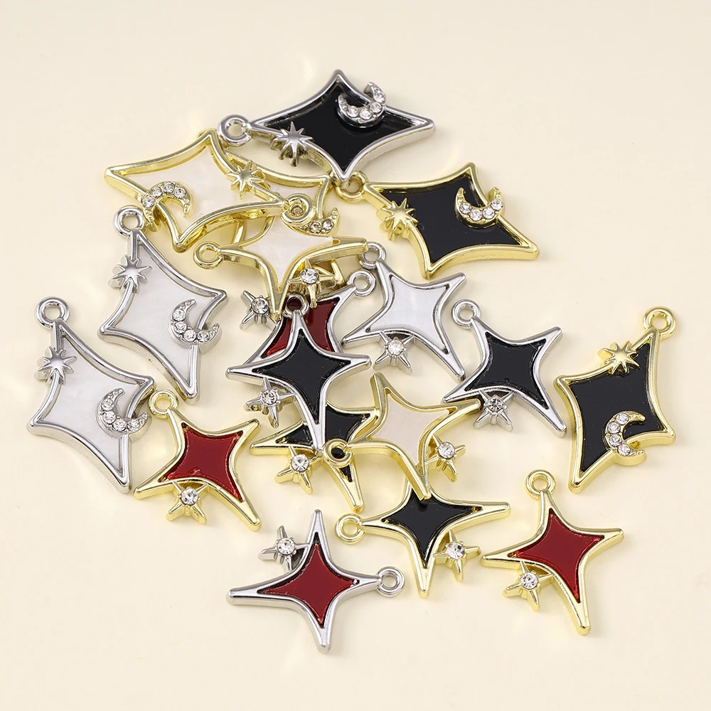 5pcs Dainty Polar Stars Charms - огляд і ціна Charm Necklace Dainty