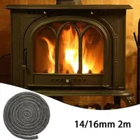 Fire Seal Stove Rope Home Office Door Sealer 14/16mm Fiberglass Ropes Pellet Stoves Wood Burning Stove Accessories