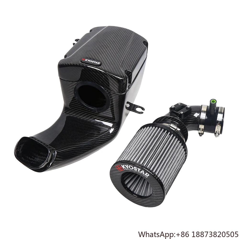 100% Real Carbon Fiber Cold Air Intake Filter System for Honda Fit GK5 1.5L 2015 +