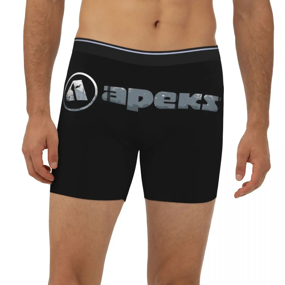 

Lacks Of Apeks Essential Long Boxer Underpants Short Male Panties Breathable Underwear for Homme Man Boyfriend Gifts