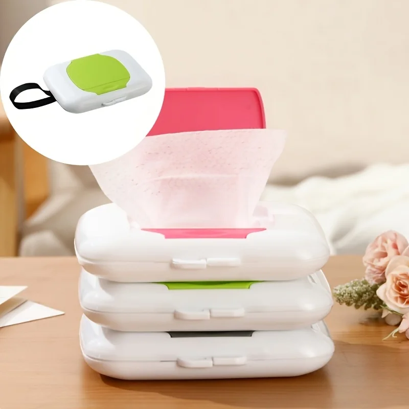 Wipes Dispensers Refillable Wipe Holder Baby Wipe Box Case for Indoor Outdoor Reusable Travel Wet Wipe Container