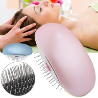 Portable Electric Ionic Hairbrush Takeout Mini Hair Brush Comb Massager Hairbrush Bristle&Nylon Curly Detangle For Styling Tool