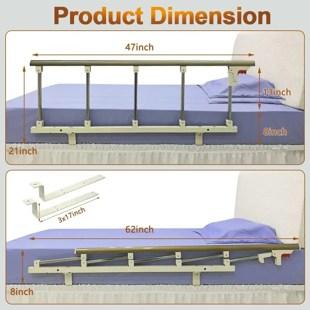 Вспомогательный рельс для пожилых людей, пожилых людей, медицинская кровать, защитные поручни, поручень, боковой поручень, регулируемая опорная ручка, складная